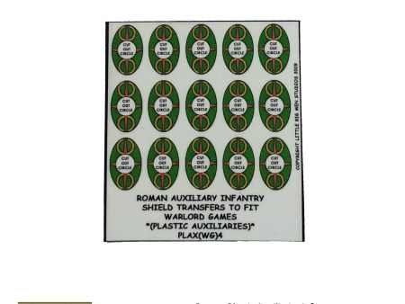 Roman plastic Auxiliaries Infantry shield transfers 4 For Discount