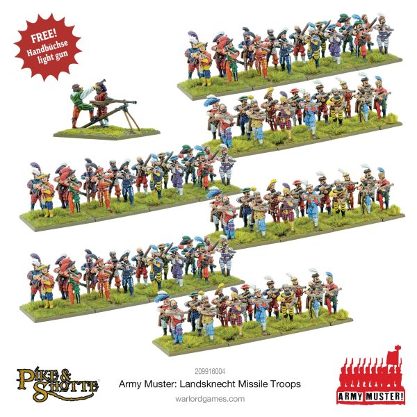 Army Muster - Landsknecht Missile Troops Online Sale