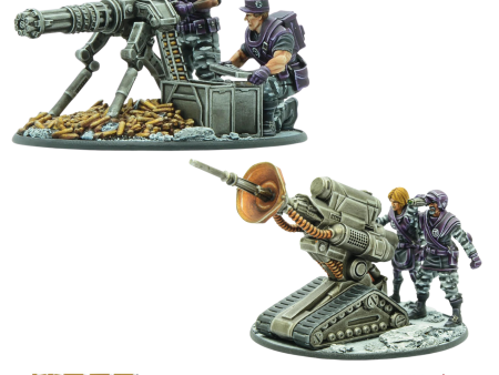 Judge Dredd: Citi-Def Sonic Cannon & Citi-Def Spit Cannon emplacement bundle Online