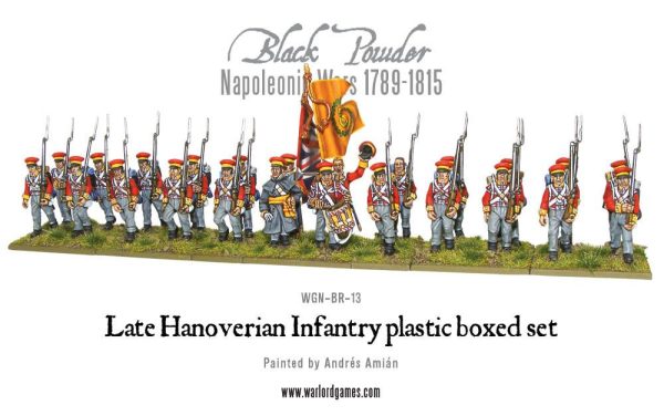 Napoleonic Hanoverian Line Infantry Regiment plastic boxed set on Sale