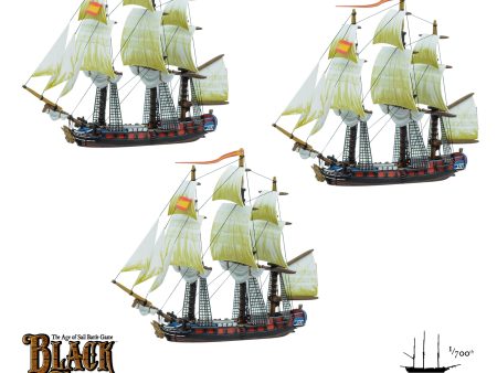 Black Seas: 6th Rates squadron (Battened Down) on Sale