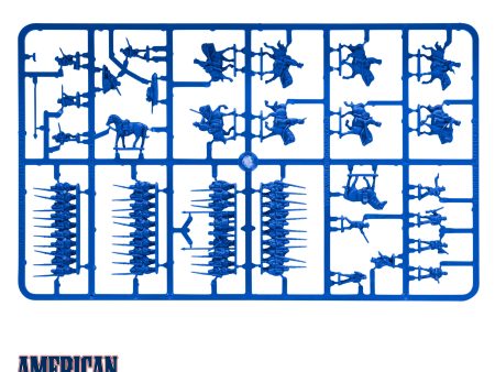 Black Powder Epic Battles ACW Cavalry & Zouaves sprue (blue) Hot on Sale