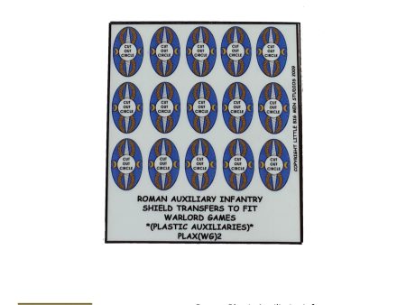 Roman plastic Auxiliaries Infantry shield transfers 2 Online Sale