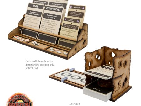 Achtung Panzer! MDF Time Tracker & Event Card Deck Holder, and Player Card & Token Holder Supply