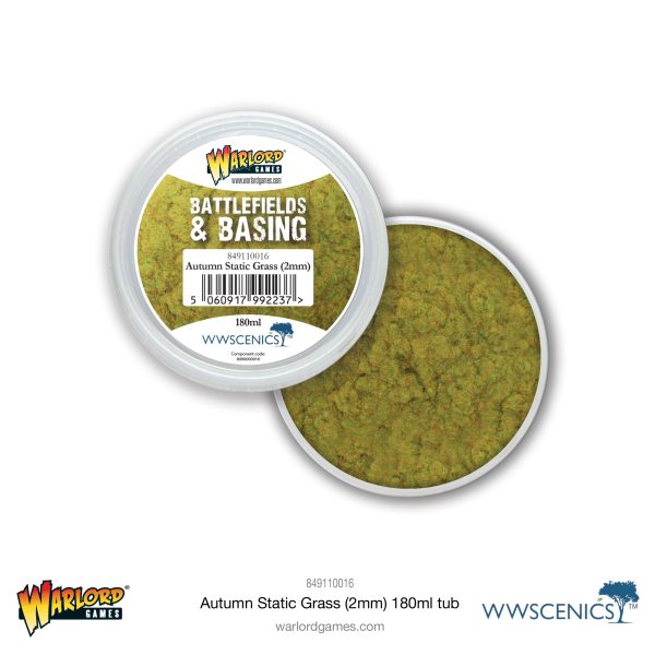 Battlefields & Basing: Autumn 2mm Static Grass (180ml) For Discount