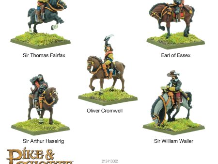 Pike & Shotte Epic Battles -  English Civil Wars Parliament Commanders on Sale