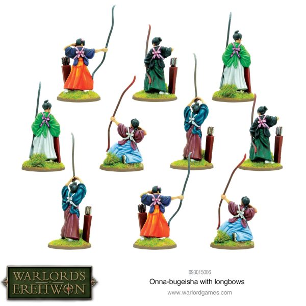 Warlord of Erehwon: Onna-bugeisha with longbows For Sale