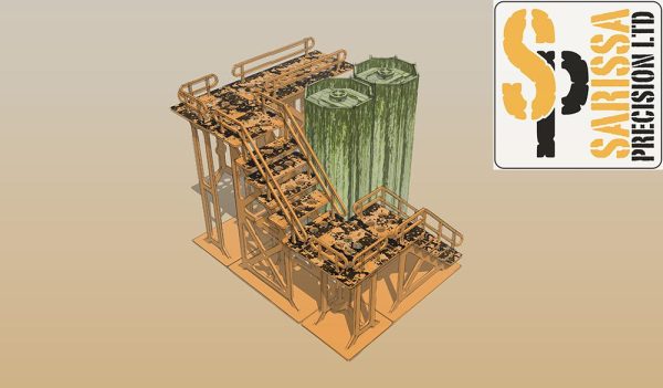 Silo   Gantry Scenery Set For Discount