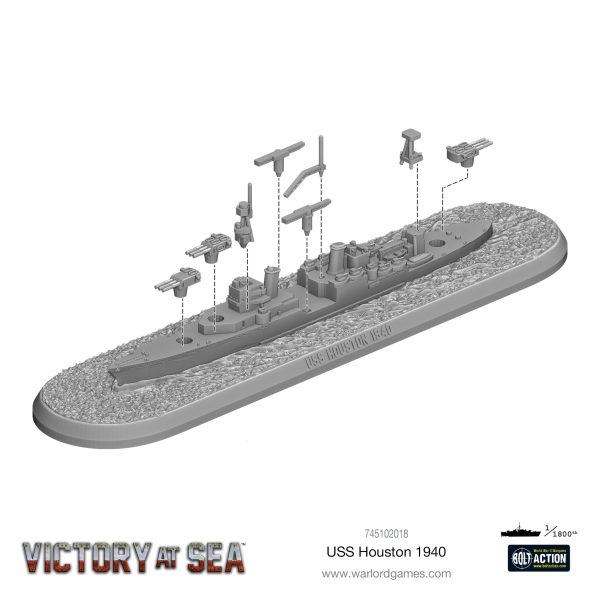 Victory at Sea - USS Houston on Sale