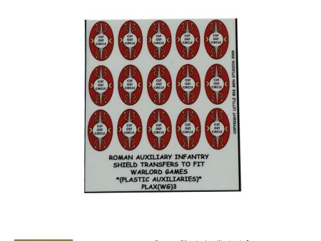 Roman plastic Auxiliaries Infantry shield transfers 3 Online Sale