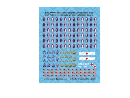 442nd Regimental Combat Team decal sheet Online