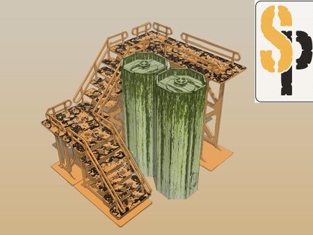 Silo   Gantry Scenery Set For Discount