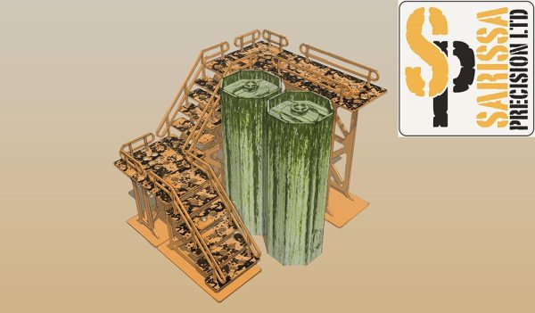 Silo   Gantry Scenery Set For Discount