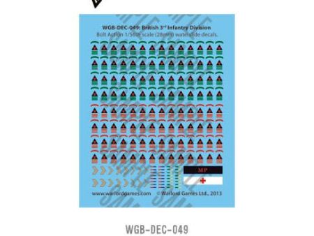 British 3rd Infantry Division decal sheet Online