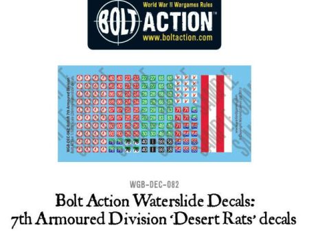 7th Armoured Division  Desert Rats  decals For Sale