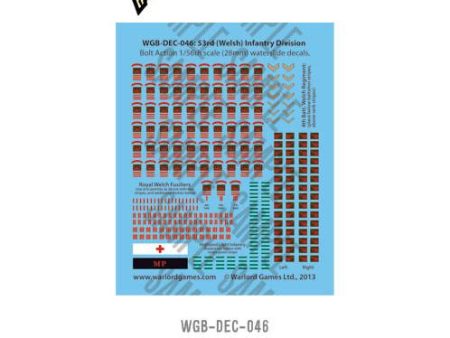 53rd (Welsh) Infantry Division decal sheet Supply