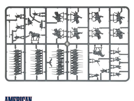 Black Powder Epic Battles ACW Cavalry & Zouaves sprue (grey) Discount