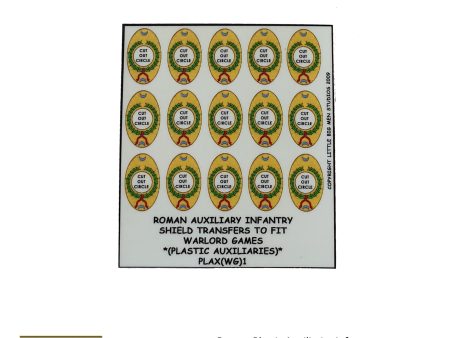 Roman plastic Auxiliaries Infantry shield transfers 1 Discount