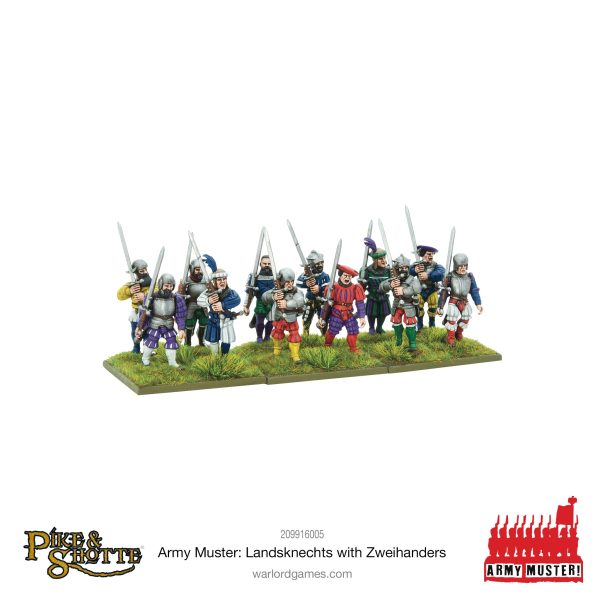 Army Muster - Landsknechts with Zweihanders For Sale