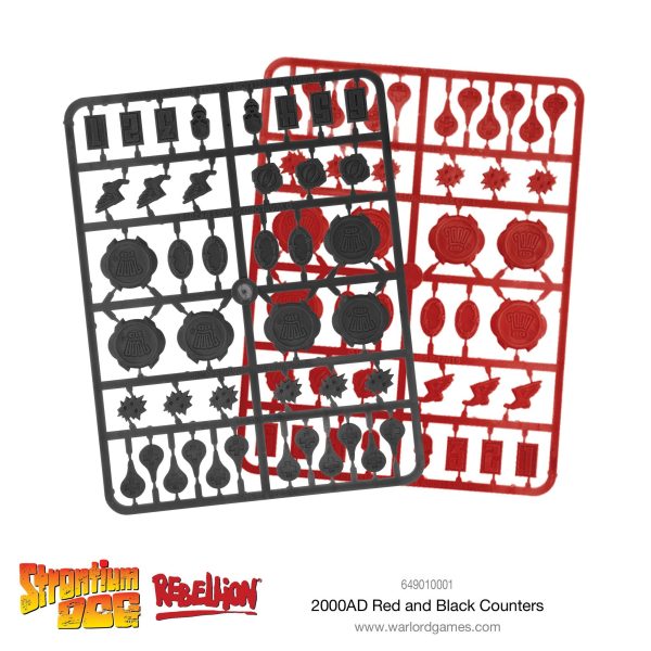 2000 AD Red and Black Counters For Discount