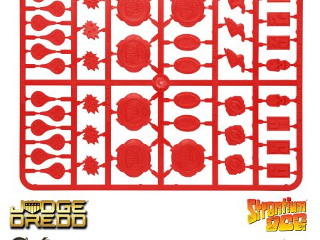 Plastic 2000AD tokens sprue - RED Fashion