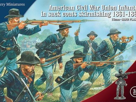 American Civil War Union Infantry in sack coats skirmishing 1861-65 For Cheap