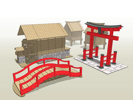 Feudal Japan Scenery Set Sale