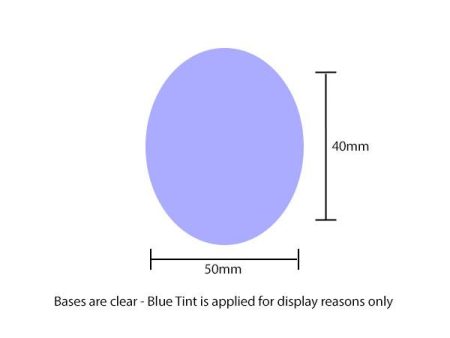 50x40mm Oval Acrylic Bases Online Hot Sale