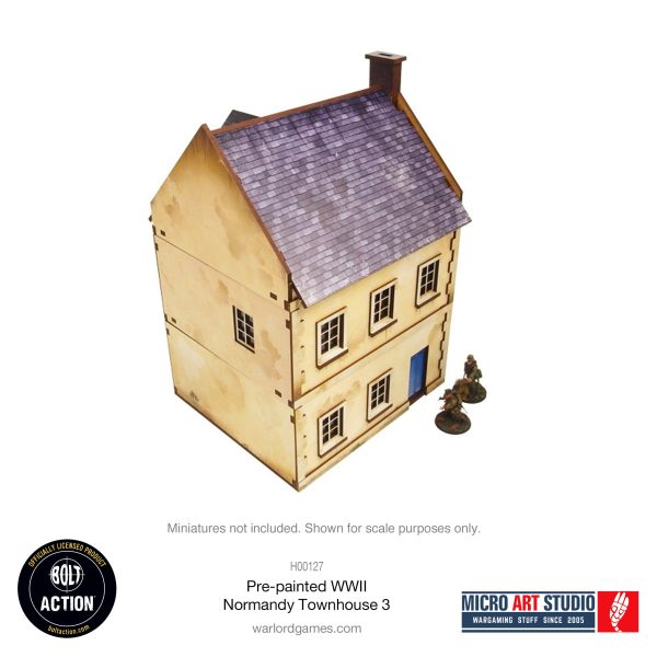 Pre-painted WW2 Normandy Townhouse 3 For Discount