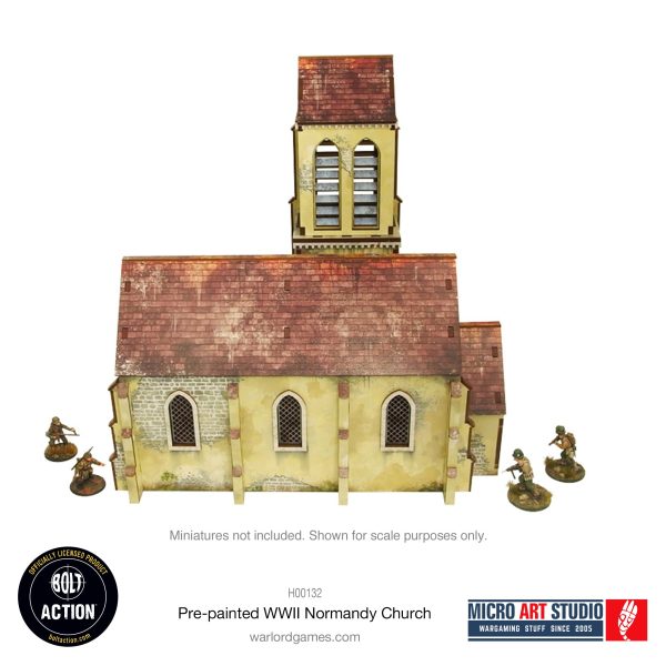 Pre-painted WW2 Normandy Church Online Hot Sale