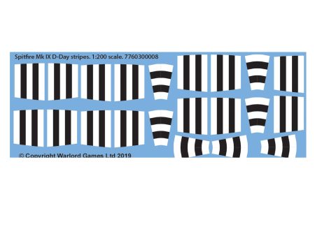 Spitfire Mk IX D-Day stripes decal sheet Sale