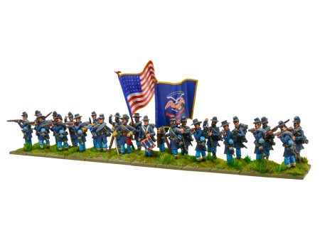 American Civil War: Infantry Regiment Firing Line Hot on Sale