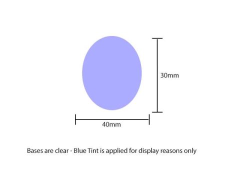 40x30mm Oval Acrylic Bases Online