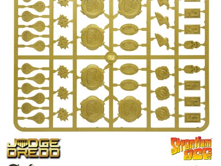 Plastic 2000AD tokens sprue Gold on Sale