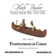 French-Indian War Frontiersmen in Canoe Fashion