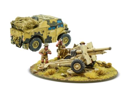 8th Army 25 pounder Light Artillery, Quad & Limber For Sale