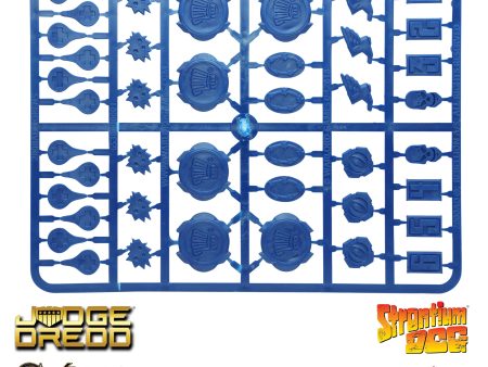 Plastic 2000AD tokens sprue Blue For Cheap