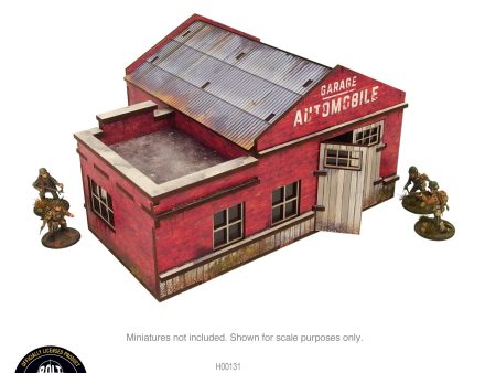 Pre-painted WW2 Normandy Garage with Petrol Station Sale