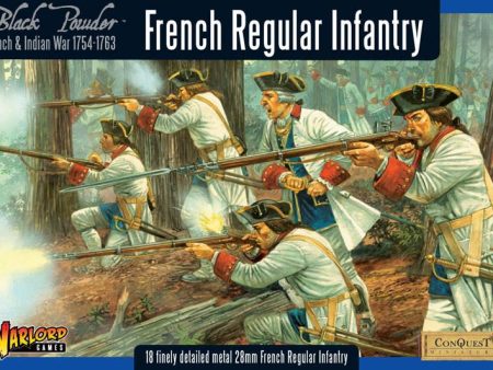 French Indian War 1754-1763: French Regular Infantry boxed set For Sale