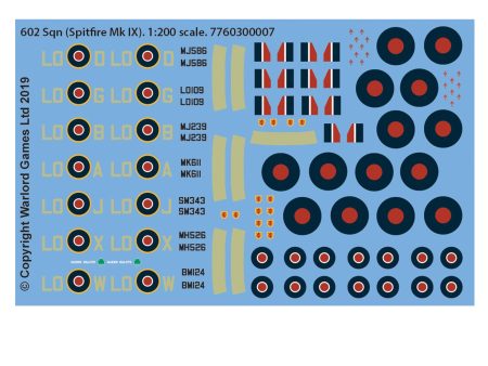 602 Sqn (Spitfire Mk IX) decal sheet Cheap