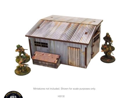 Pre-painted WW2 Normandy Large Tin Shed Cheap