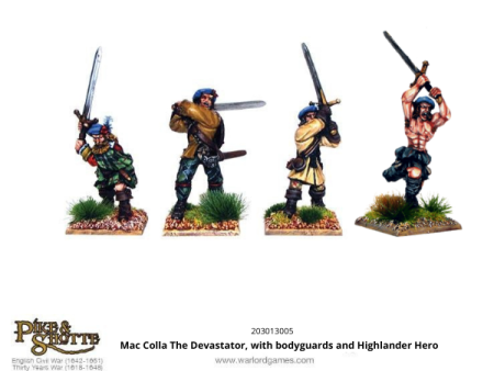 Mac Colla  The Devastator , with bodyguards and Highlander Hero Online now