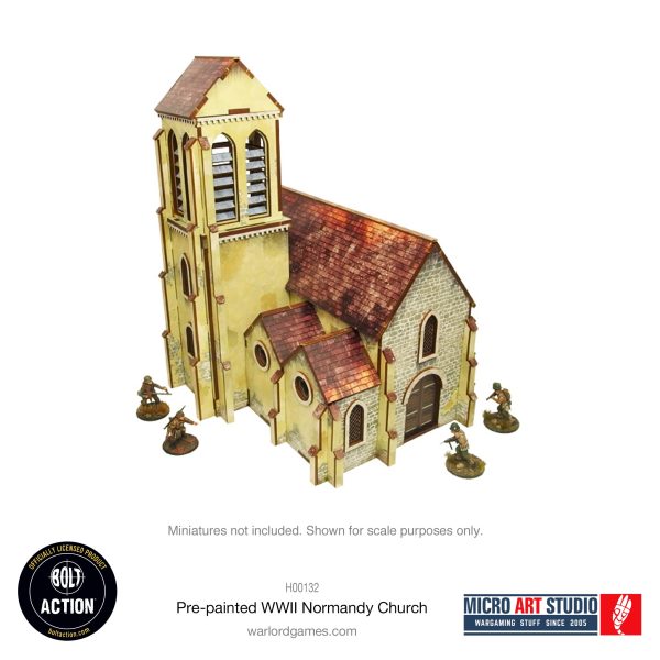 Pre-painted WW2 Normandy Church Online Hot Sale