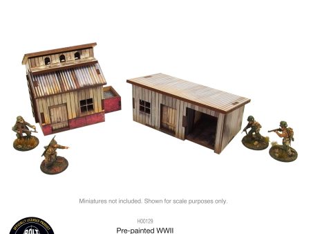 Pre-painted WW2 Normandy Small Sheds with Dovecote For Sale