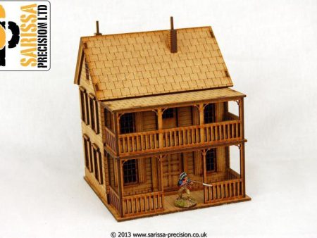 North American Plantation House with Porch and Balcony For Cheap