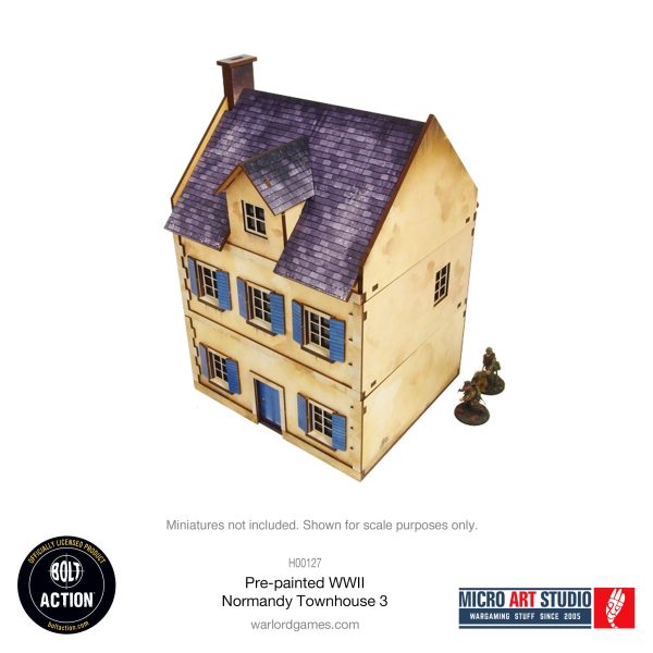 Pre-painted WW2 Normandy Townhouse 3 For Discount