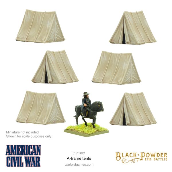 Black Powder Epic Battles: ACW A-frame Tents Online Hot Sale