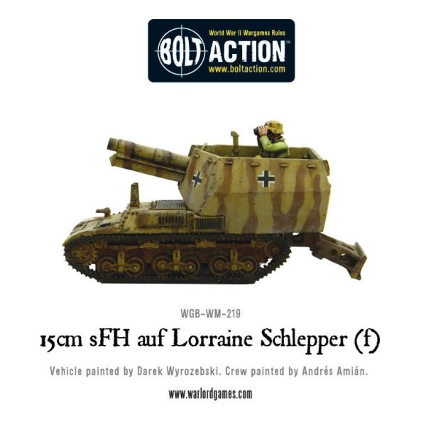 15 cm sFH auf Lorraine Schlepper(f) For Sale