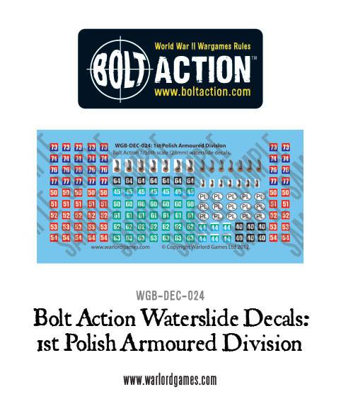 1st Polish Armoured Division decal sheet Online now