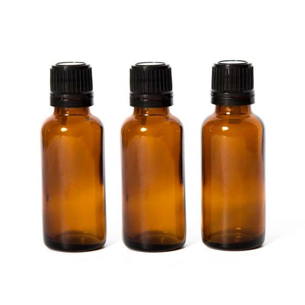 Amber Glass Bottles- 30 ml For Sale